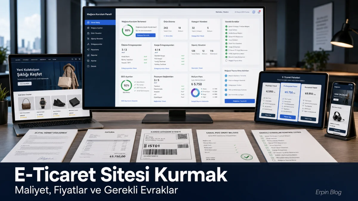 E-Ticaret Sitesi Kurmak | Maliyet, Evraklar ve Fiyatlar