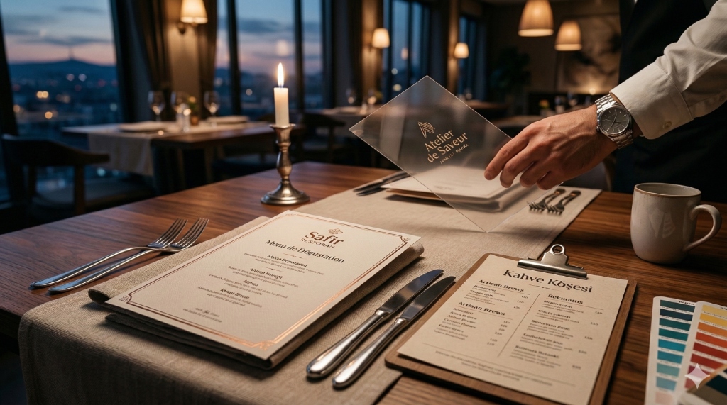 Lüks Restoran Menü Tasarımı