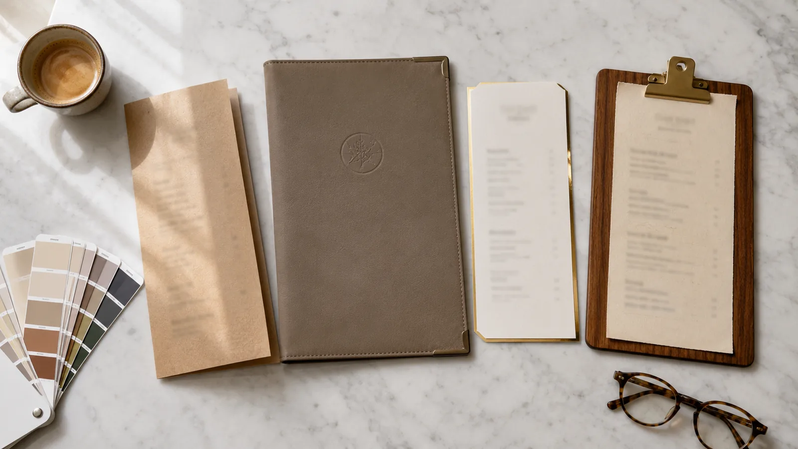 Restaurant and cafe menu design examples