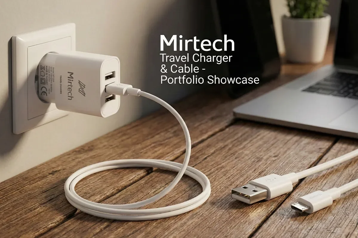 Mirtech Şarj Kabloları & Şarj Aletleri Ürün Fotoğraf Çekimi