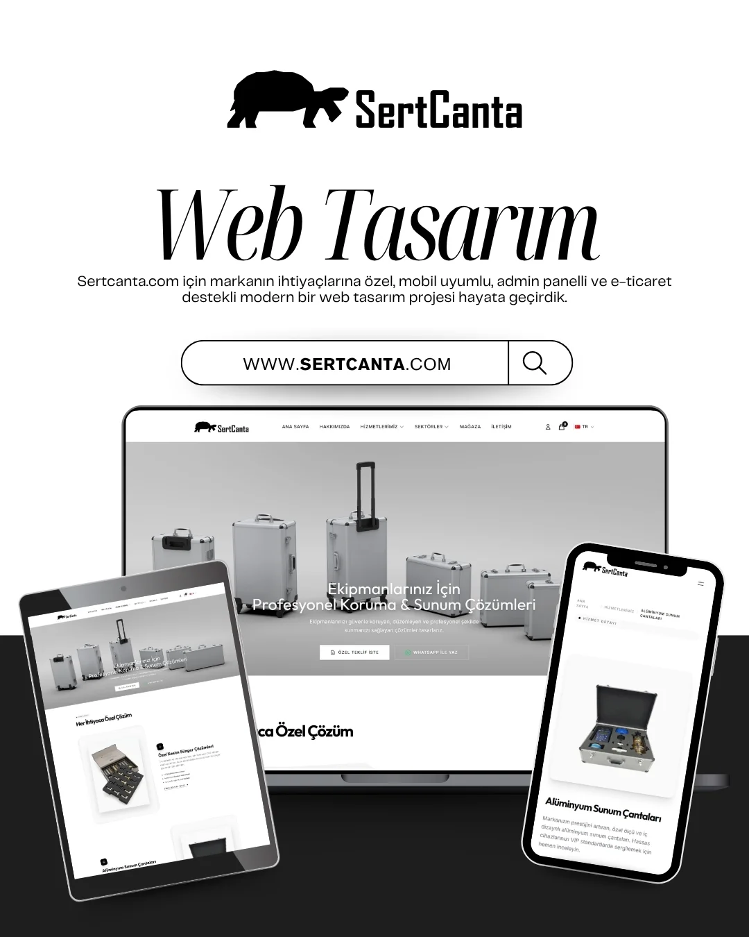 SertÇanta Özel E-Ticaret Web Tasarım Hizmeti