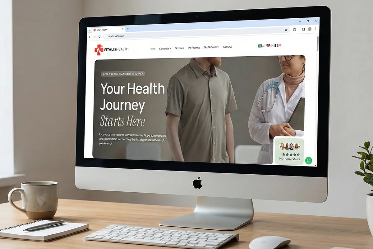 Vitalis Health Logo Tasarım & Web Tasarım Çalışması