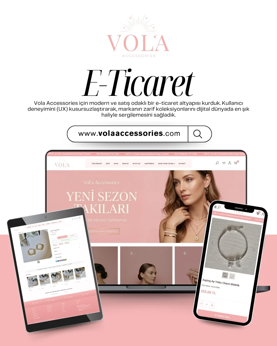 Vol'a Accessories E-Ticaret Web Sitesi