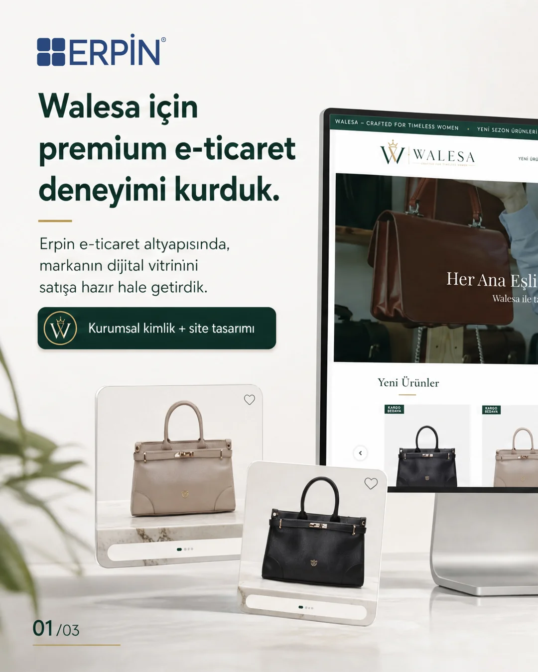Walesa Premium E-Ticaret ve Kurumsal Kimlik Tasarımı