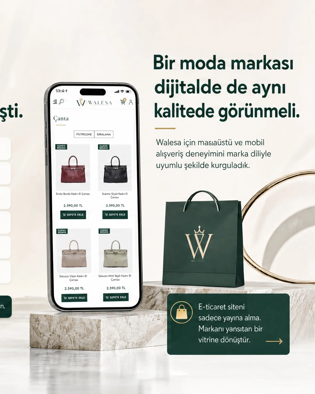 Walesa Premium E-Ticaret ve Kurumsal Kimlik Tasarımı